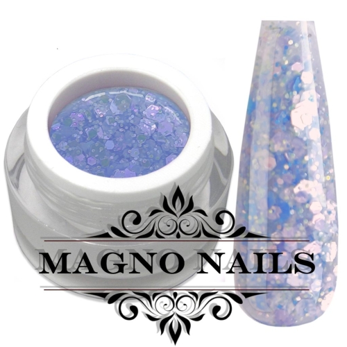 UV Gel - 5463 - Confetti Gel - Mermaid Blue